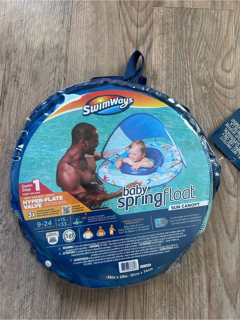 SwimWays Baby SpringFloat Sun Canopy - Blue